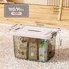 Jiadu Transparent Storage Box for Home And Car Use, Small Organizer Box for Clothes, Toys And Miscellaneous Items, Plastic Storage Container