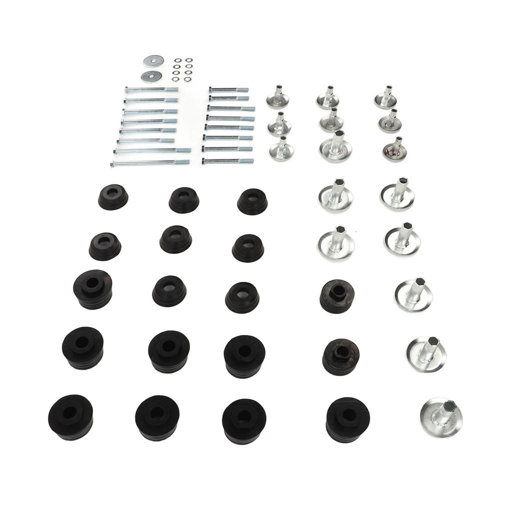 60Pcs Body Cab Mount Bushing Kit KF04060BK Replacement for Ford Super Duty 2WD 4WD 2008‑2016