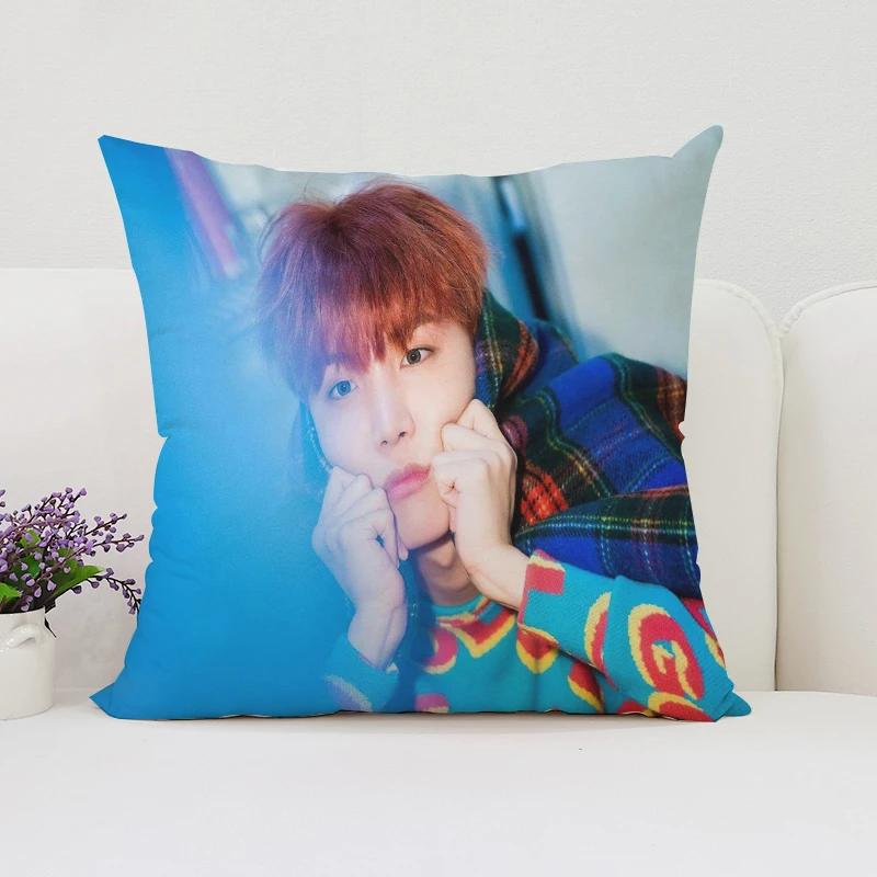 40x40cm Sofa Decoration Cushion Cover J-JHope  Double Sided Printed Pillow Cover Waist Cushion Car Cushion Fans Gifts