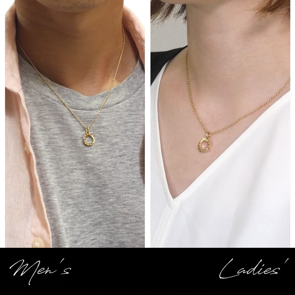 Pair Necklace Surgical Stainless Steel Diamond Gold Infinity Present Gift Close to Me Pair Accessory be engraved [Lover's] SN11-059-060 [Cannot -