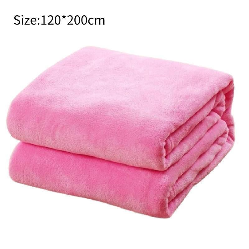 Lightweight Flannel Polyester Blanket In Various Colors For Modern Style Bedrooms