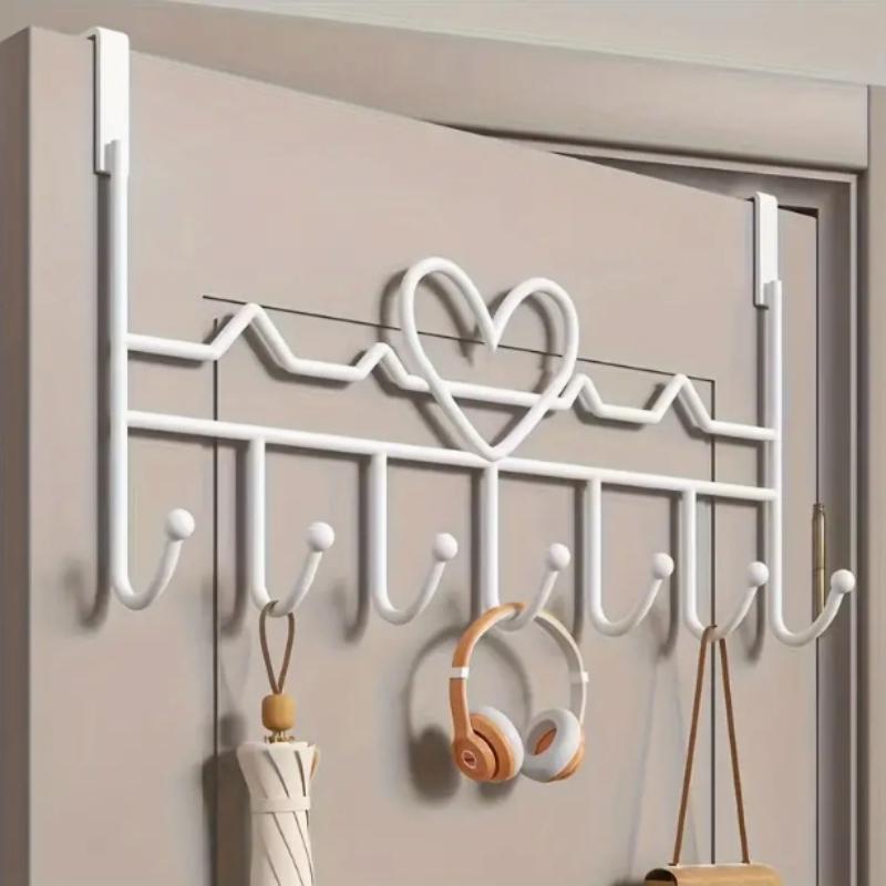 1Pc Hook Behind The Door Cross-Border Punch-Free Clothing Hanging Hat Hanging Entrance Rack Storage And Organization Hook