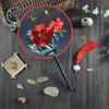 Chinese-Style Suzhou Embroidery Double-Sided Embroidered Fan, Traditional Hanfu Prop, Dance Fan, Special Fan for Cheongsam, Classical Craft Fan
