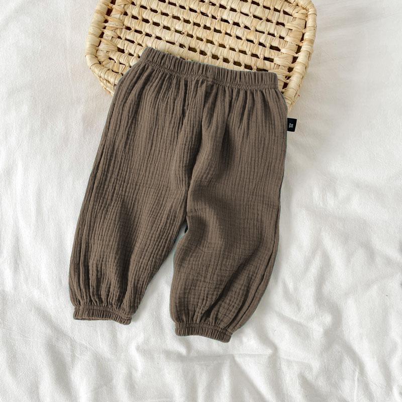 Kids Clothing Summer Thin Solid Color Anti Mosquito Pants Baby Boys Girls Loose Casual Trouser Simple Fashion Bloomers