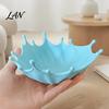 Decorative Catchall Tray 3D Printed Jewelry for Rings Earrings Bracelets, Ocean Splash Boho Home Decor Trinket Dish, Desktop Organizer Vanity Coastal