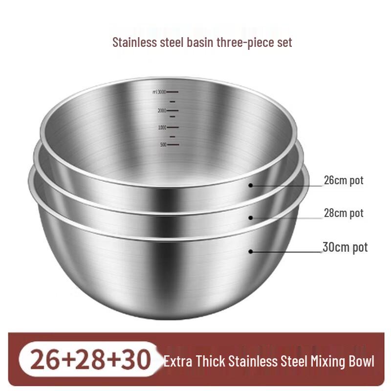 Mengzhang Food Grade Stainless Steel Mixing Bowl