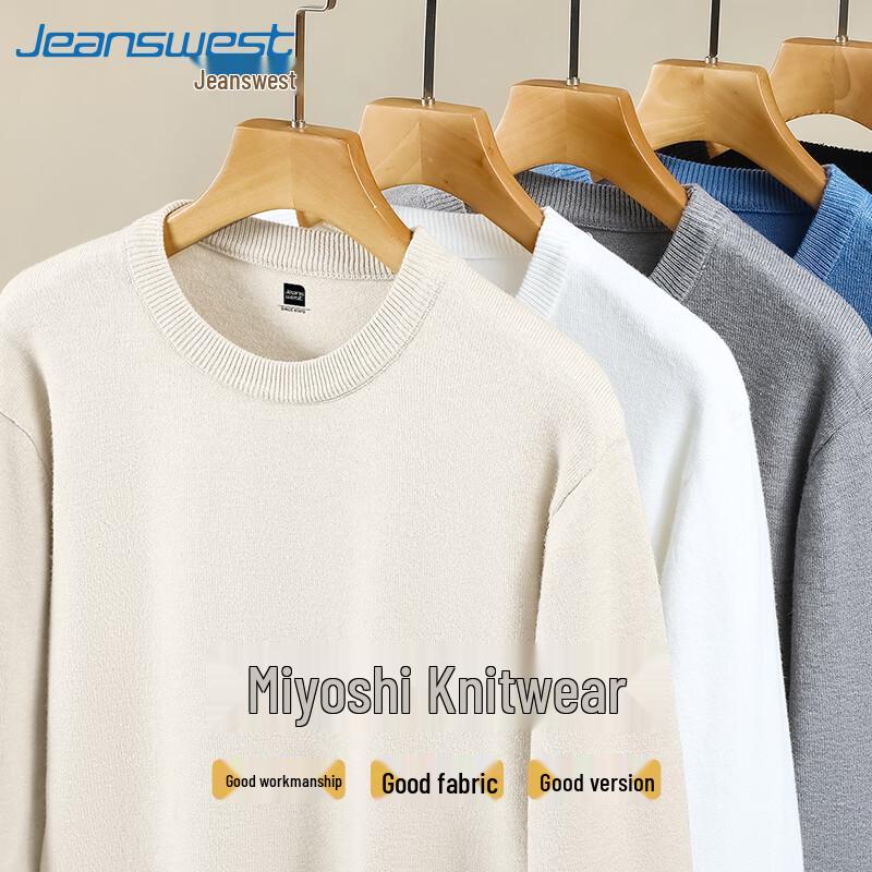 

Jeanswest Men s 2025 Fall Round Neck Solid Knit Pullover 2XL