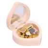 Wood Heart Shape Music Box Musical Box for Birthday Christmas New Year Girlfriend Lover Gift