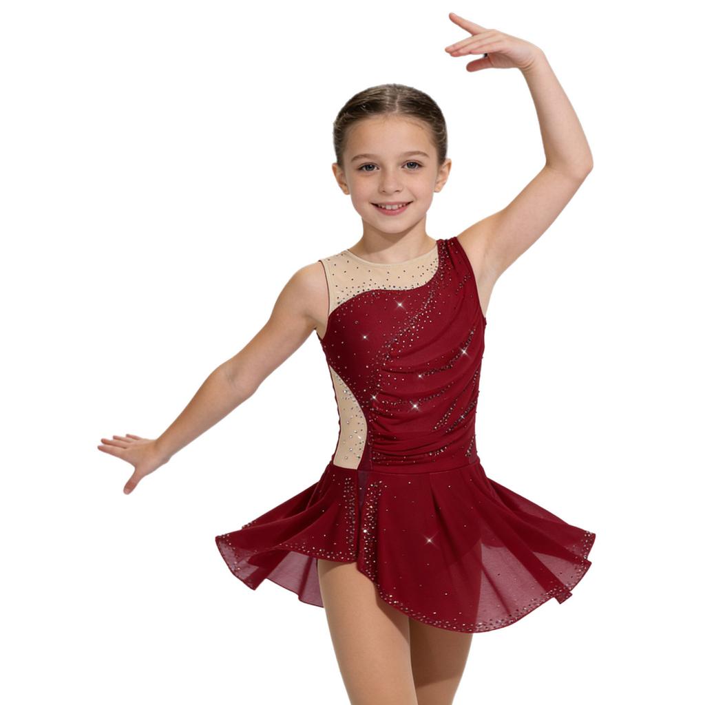 Girls Dance Gymnastics Figure Skating Costume