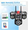 Triple-Lens 6MP Outdoor WiFi Surveillance Camera with Remote HD View