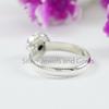 Handmade Round Black Onyx Ring, 925 Sterling Silver, December Birthstone