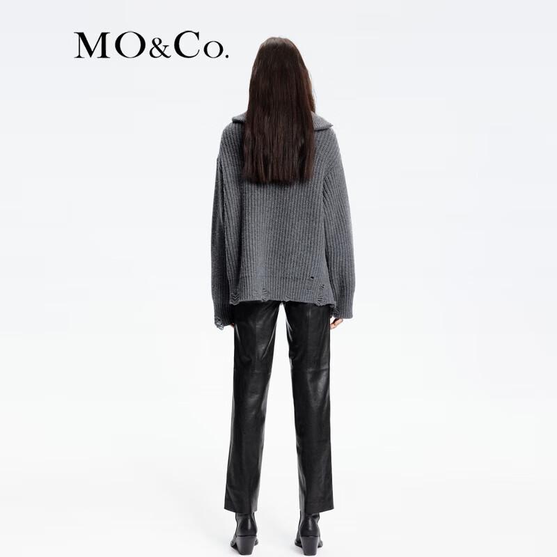 MO&Co. Women's Merino Wool Toggle Button Sweater