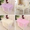 Lace Dustproof Tablecloth Tablecloths Party Decoration Nightstand Covers Rococo Floral Embroidery Table Decoration 70/100cm