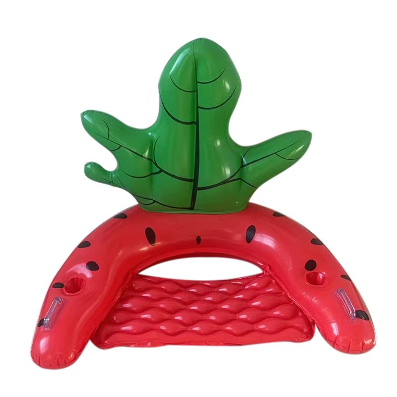 Inflatable Fruit Pool Float Lounge Water Hammock Strawberry Pineapple Floating Chair for Adults Swimming Water Toy