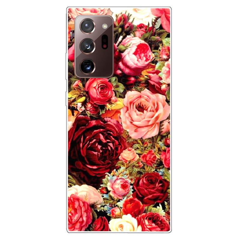 Soft Cover For Samsung Note 20 Ultra Case S20 FE TPU Print Cat Silicone Cases for Samsung Galaxy Note20 M52 5G Funda Coque Clear