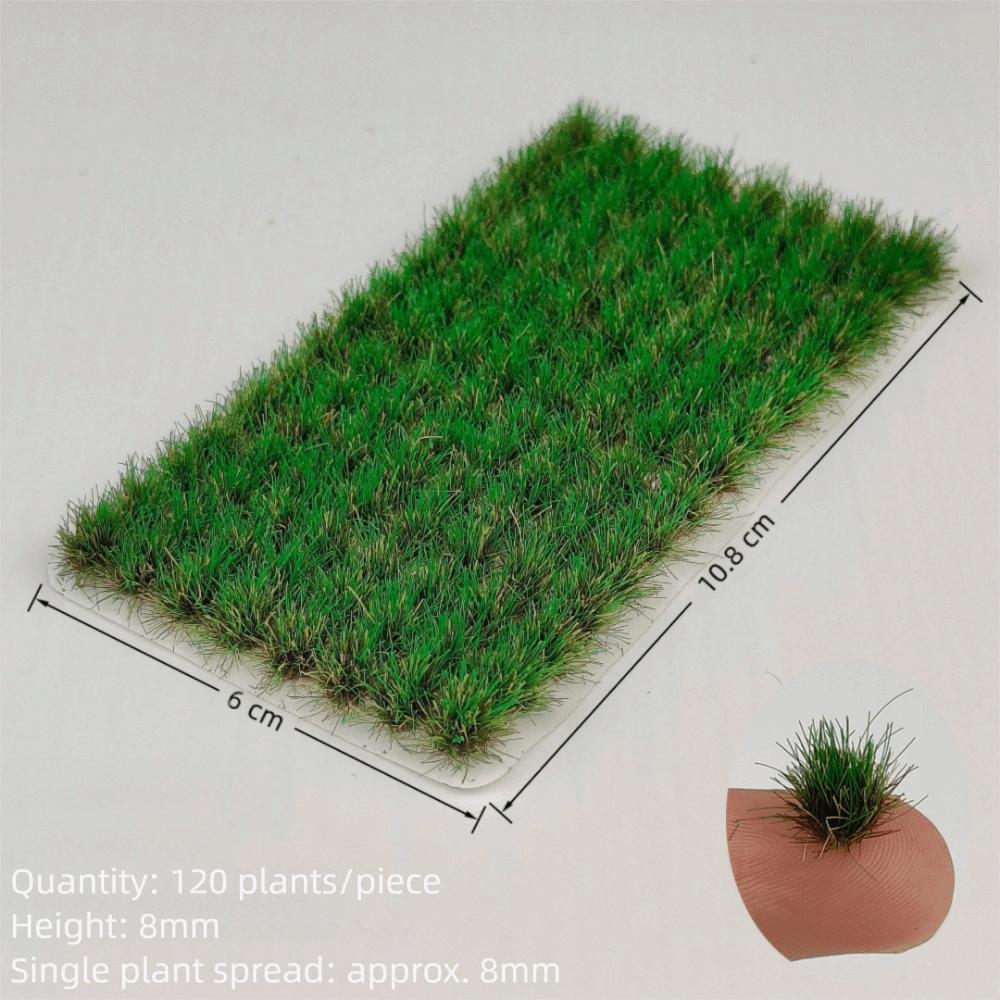 Grass Tufts 120PCS Multicolor 8mm Self Adhesive Miniature Model Sand Table Wargame Landscape DIY Scene Making Model Accessories