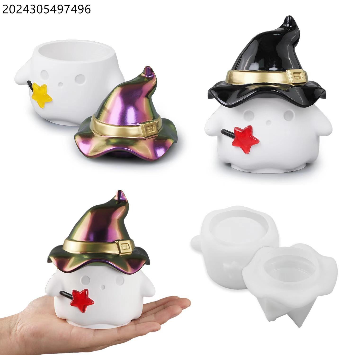 

Хэллоуин Хэллоуин Форма Привидение Привидение Разъемный Подсвечник Силикон Сделай Сам Эпоксидная Смола Фестивальное Украшение Гипс Силиконовая Форма