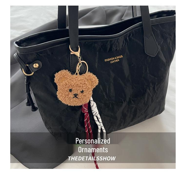 Versatile High-Capacity Crossbody Tote with Trendy Textured Finish