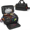 Comfortable Handle Tool Storage Bag Thick Padded Base Easy Carrying Tool Case Black Color Water Resistant Tool Bag For Craftsmen
