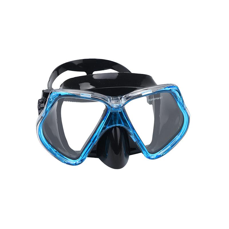 HD Tempered Glass Mask Set Best Face Snorkel Professional Diving Equipment Silicone Kit Diving Goggles