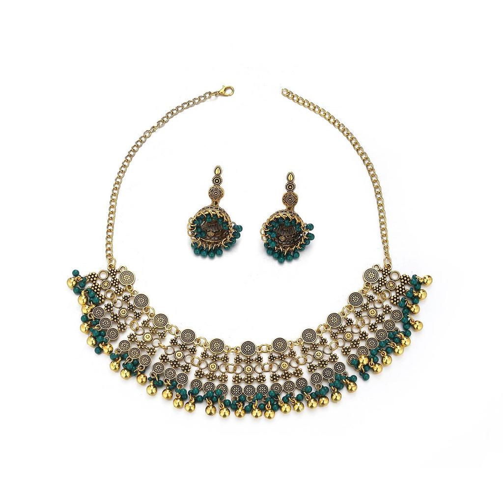 European Bohemian Tassel Necklace & Earring Set