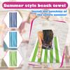 Single Sided Velvet Beach Towel, Ultra-fine Beach Towel, Personalized Striped Pattern Towel, Bath Towel