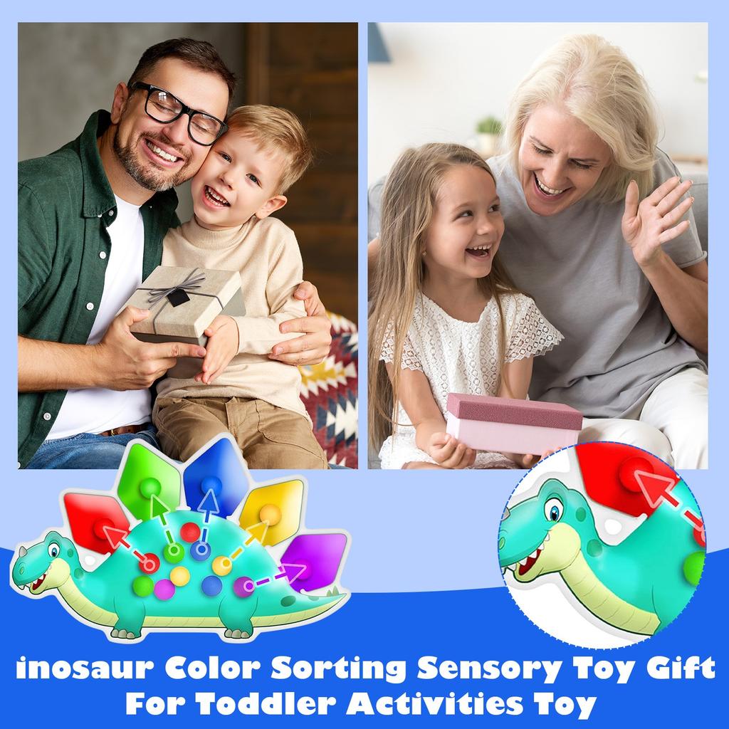 Dinosaur Push-Pop Sensory Toy – Fun Stress Relief & Fine Motor Skills Activity For Kids 10ml