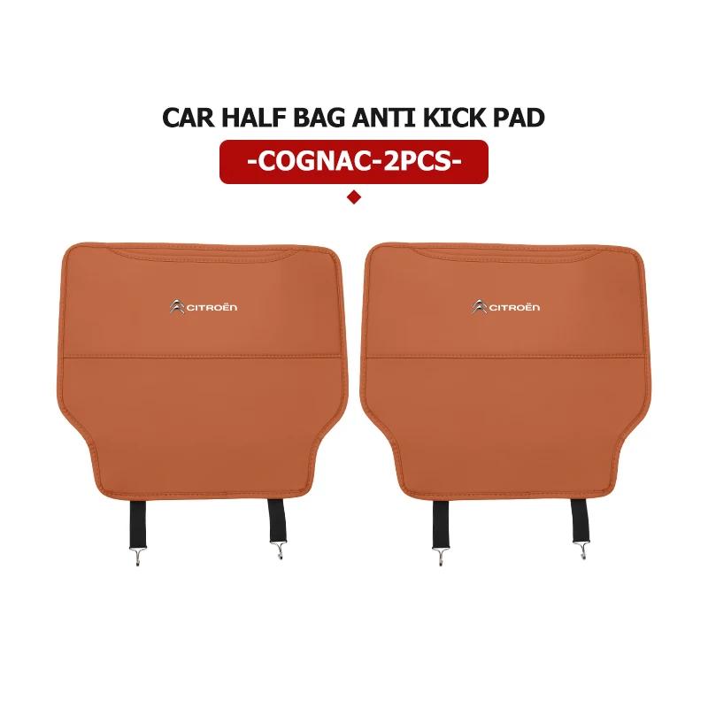 Leather Car Seat Back Protector Mat Prevent Dirty Anti Kick Pad For Citroen Grand Berlingo Jumper Celysee Xsara Picasso Aircross
