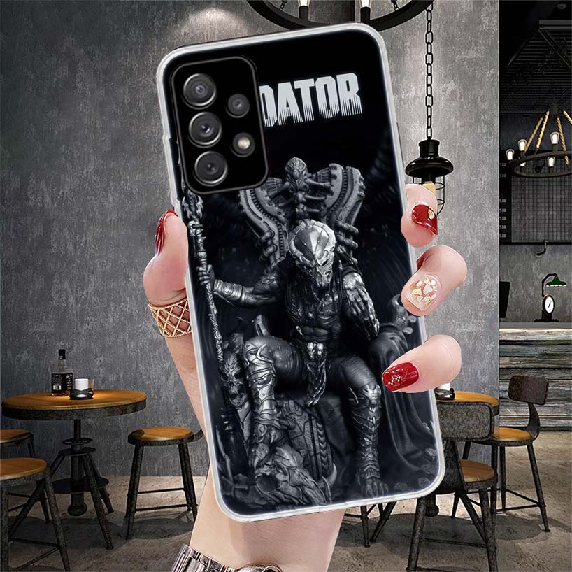 Alien Vs Predator Painted Soft Phone Case For Samsung Galaxy A13 A14 A15 A16 A17 A53 A54 A55 A56 A57 A33 A34 A35 A36 A37 A23 A24