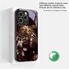 Flower Leopard Shadow Suitable For iPhone 16E 17 Pro Max 15 Pro 14 13 Plus 12 Mini 11 16 Air 17Pro Magnetism Glass Phone Case