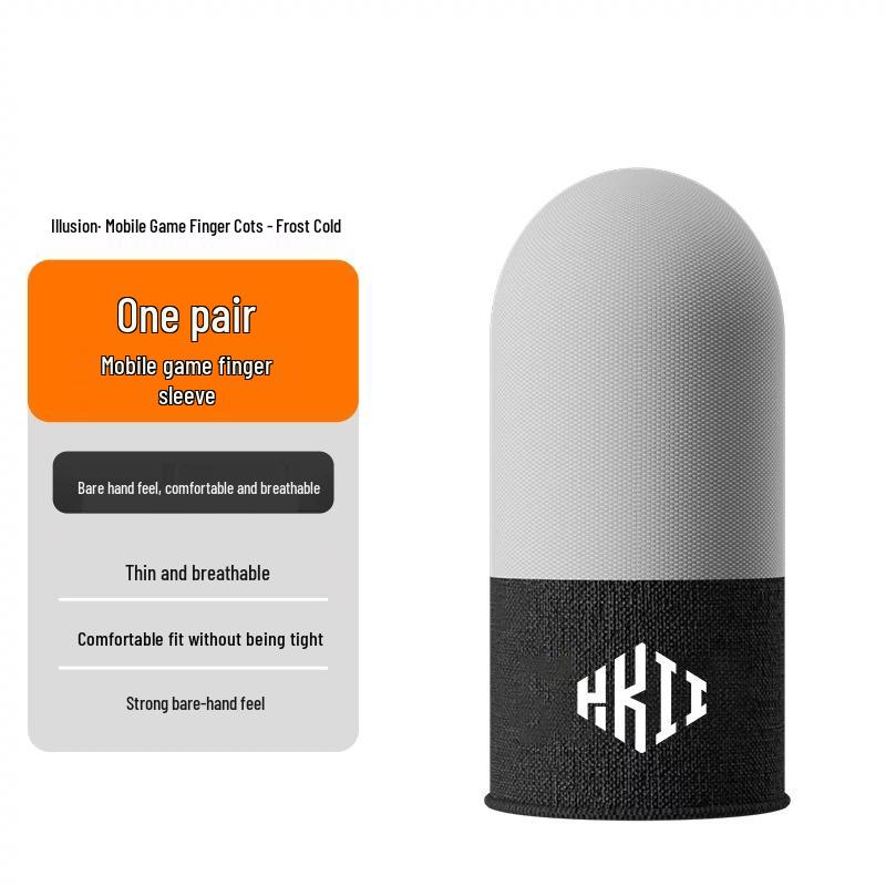 

Silver Fiber Mobile Gaming Finger Gloves – Sweatproof, Anti-slip, E-sports Style for PUBG and King of Glory.