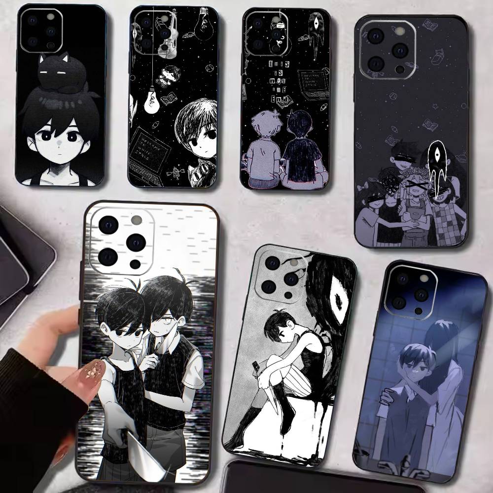 O-Omori Game Phone Case For iPhone 17, 16,15,14,13,12,11 Plus,Pro Max, Others Soft Black Cover