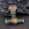 Hohe Qualität 316L Edelstahl Doppelseitige Viking Rune männer Anhänger Halskette männer Thor Hammer Anhänger Schmuck Geschenk