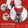 Adjustable Pet Shower Caps Waterproof Cute Heart Shaped Kitten Bath Cap Reusable Ear Protection Ear Drops Guard Small Pets
