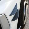 4PCS Carbon Fiber Finish Bumper Lip Spoiler ABS Front Bumper Fins Front Bumper Canards  Auto Shop