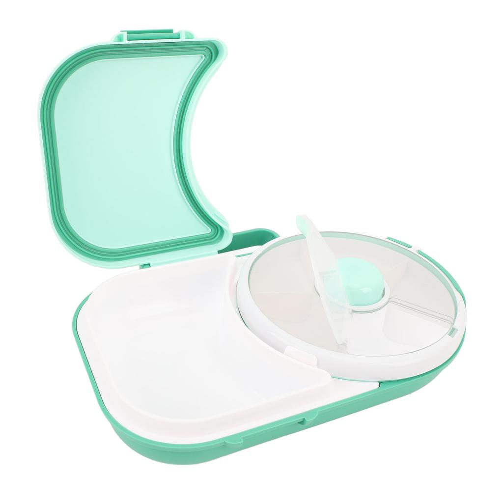 Snack Rotating Bundle with Lid Multifunctional Sealed Fruit Tray Damp Proof Rotating Snackle Box