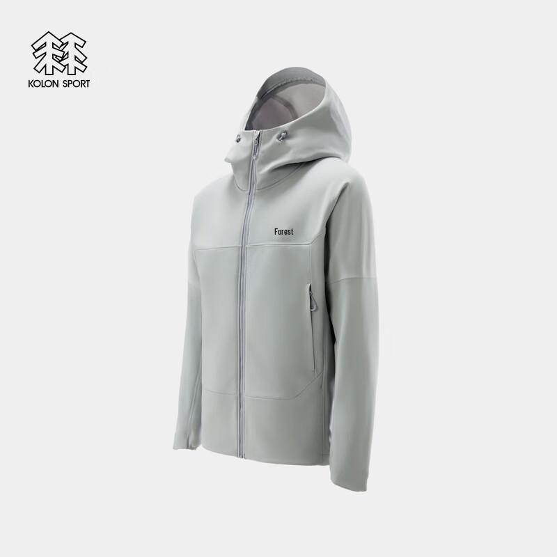 KOLON SPORT Men's Water-Repellent Hooded Softshell Jacket
