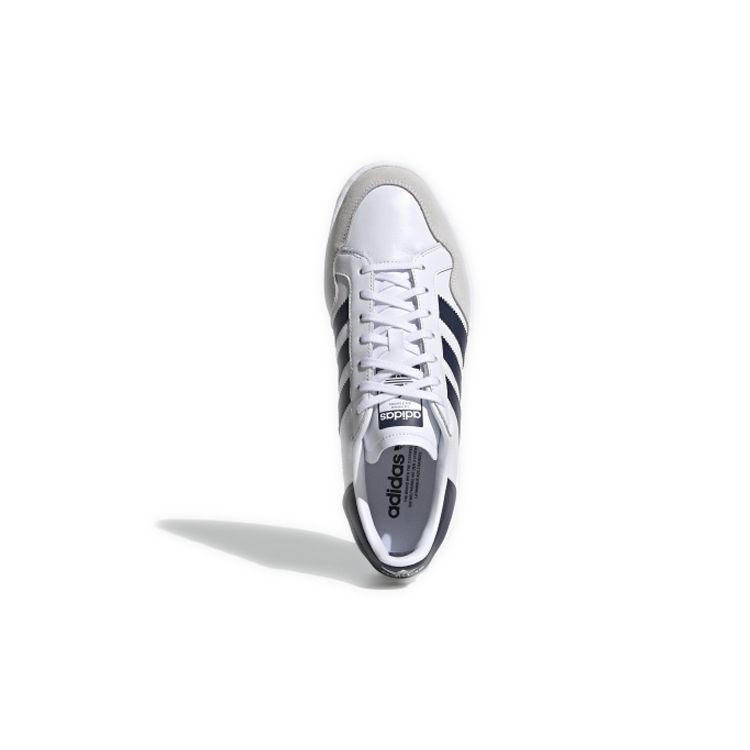 adidas Originals Team Court Classiche Casual Antiscivolo Basse Scarpe da Skate Uomo sneakers Bianco Blu Navy EF6054