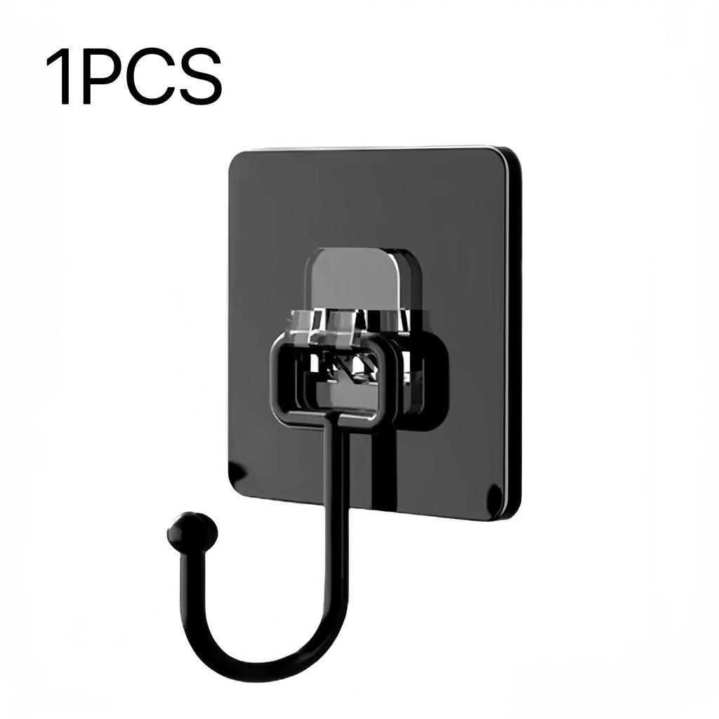 Stora krokar Heavy Duty 22 lbs vattentäta självhäftande väggkrokar spikfria genomskinliga vattentäta krokar för kök badrum