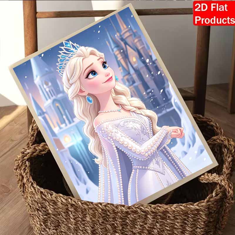 Disney Pearl Painting Frozen Elsa DIY Pearl Art Pearl Painting Kit Pearl Art Painting Wall Suitable for Home Office Decoration Handmade Gifts