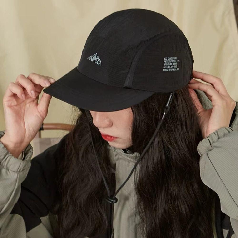 Side Pocket Peaked Caps Breathable Outdoor Hats Retro Japanese Baseball Hats  Camping Hiking