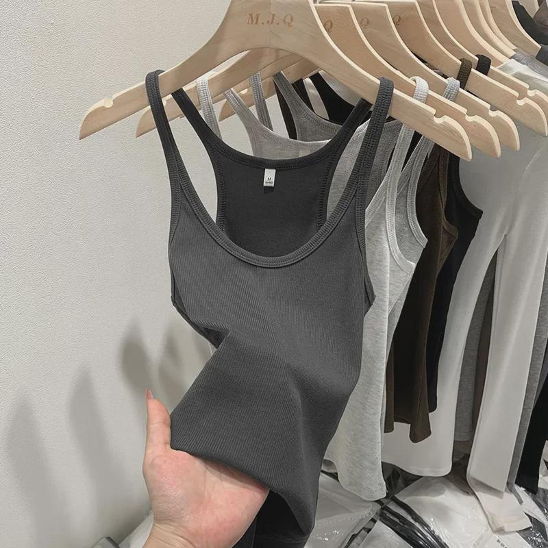 Dámské letní zeštíhlující pletené tílko - bez rukávů, stylové, skutečné fotografie