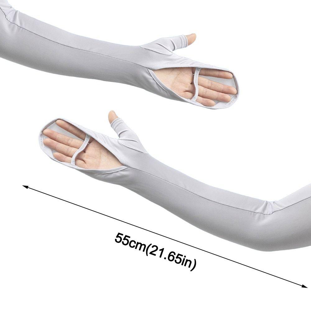 Breathable Summer Sunscreen Gloves Driving Fishing Cycling Sleeves Men Women Basketball Running