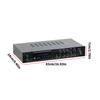 Highly Power 5.1Channel Music Amplifier Featuring Bluetooth-compatible 5.1 USB Card & Mics Input for Home Entertainment