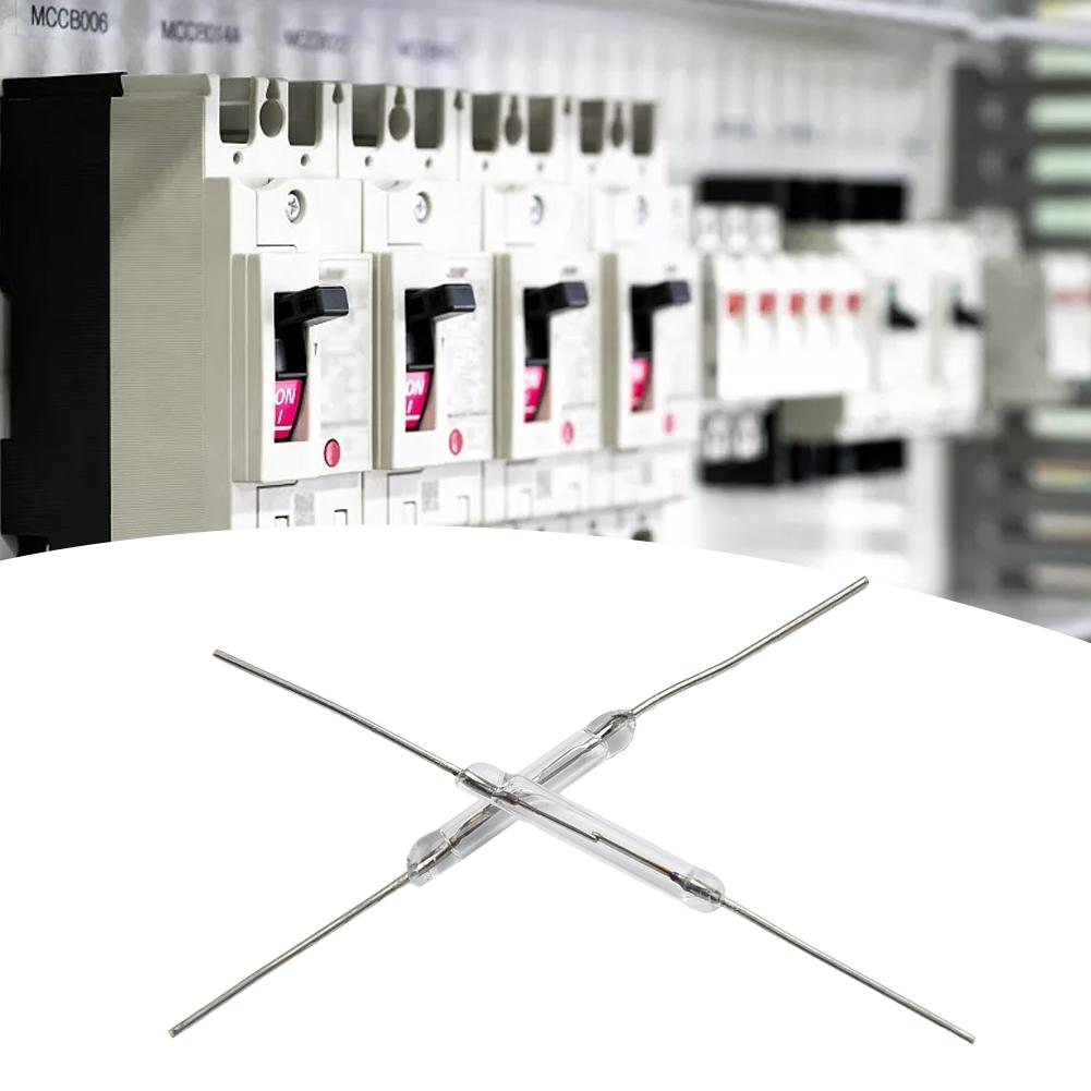 Interruptor Reed 0,5A 100VDC 10W 14*2mm Vidro Normalmente Aberto