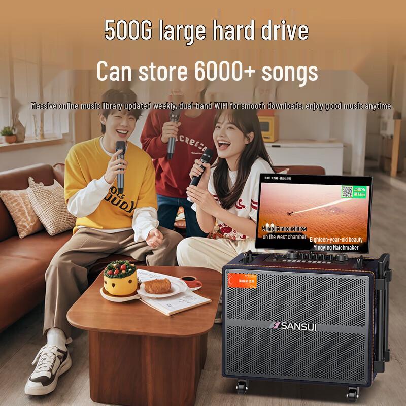 SANSUI Portable KTV Party Speaker CN Plug (adapter Included)