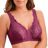 Plus Size Front Closure Lace Bra - Sexy European and American Style Corset for Large Busts