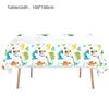 Dinosaur-Themed Children's Party Tablecloth - Thick, Oil-Proof & Decorative