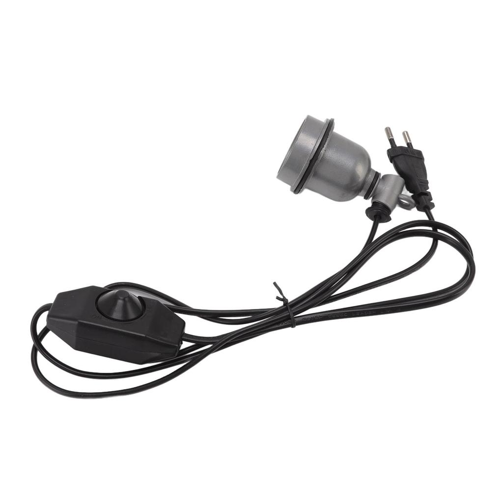 Gniazdo lampy grzewczej E27 Obudowa ze stopu Standardowy uchwyt żarówki grzewczej dla zwierząt domowych dla lampy dla gadów i żółwi