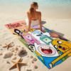 1Pc Adventure Time Characters Beach Towel Microfiber Beach Towel Thin Absorbent For Beach Swimming Yoga Bath Sports 0917150